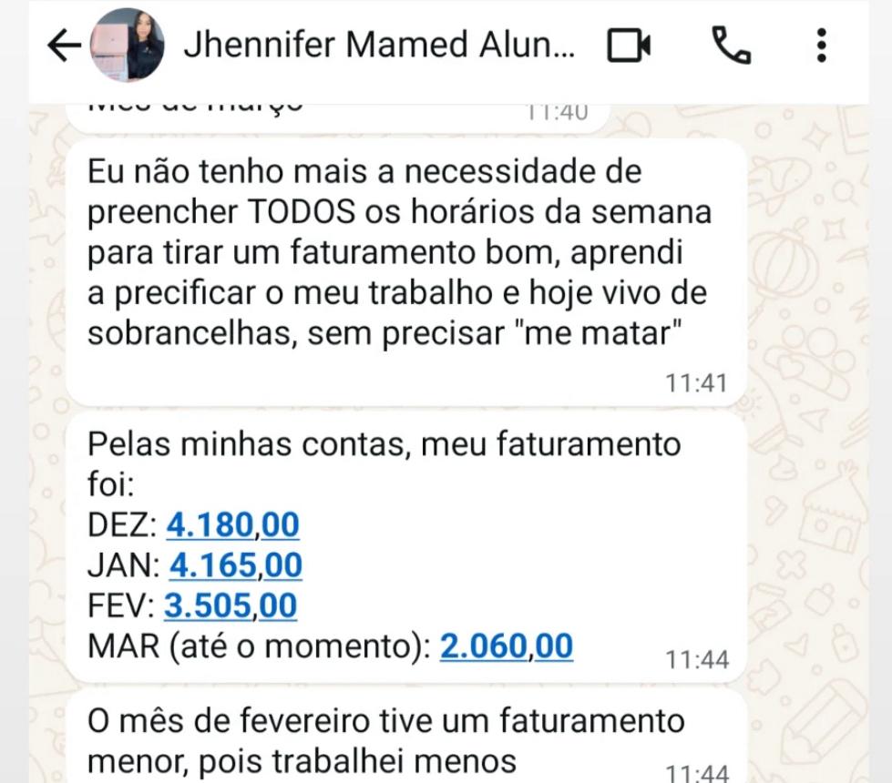 Depoimento Jhennifer Mamed
